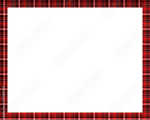 Rectangle borders and Frames vector. Border pattern geometric vintage frame design. Scottish tartan plaid fabric texture. Template for gift card, collage, scrapbook or photo album and portrait. EPS 10