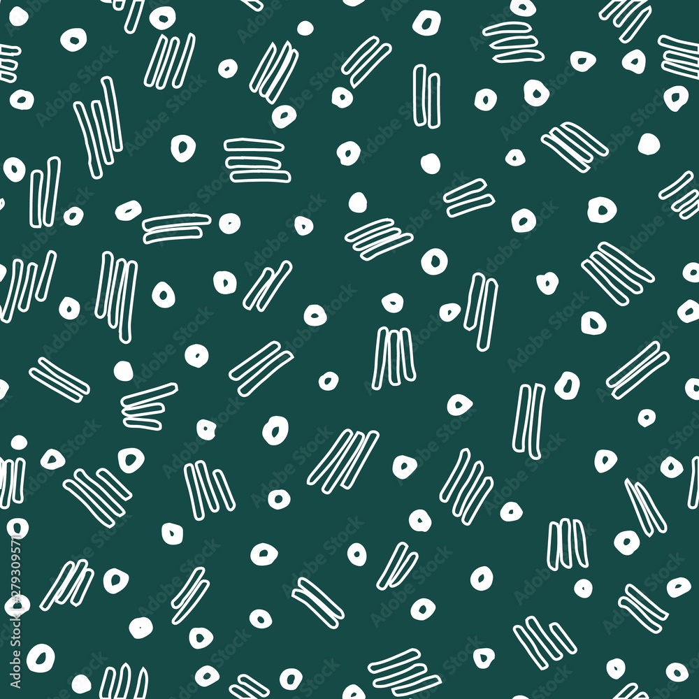 Abstract Seamless Pattern. Brush Strokes.