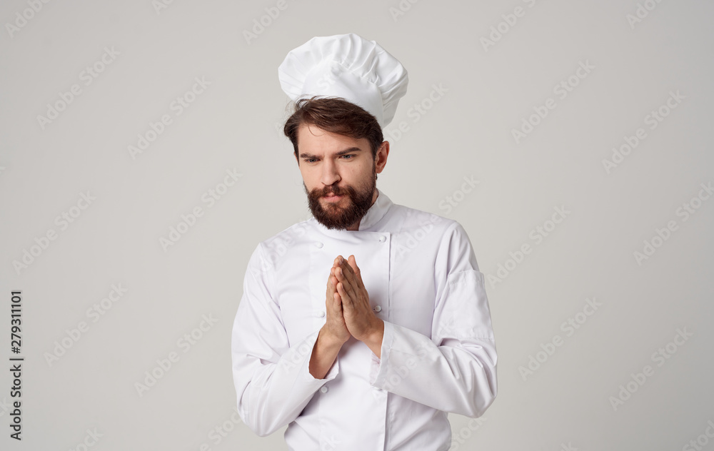 chef in uniform and hat chef in uniform and hat
