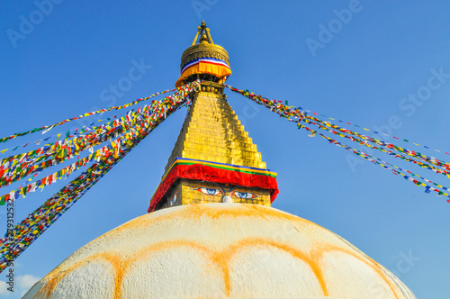 Bodhanath Stupa in Kathmandu valley photo