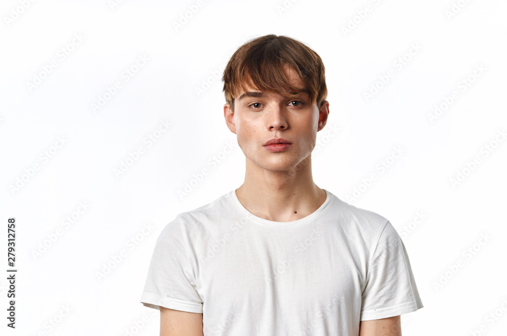 portrait of a boy isolated on white portrait of a boy isolated on white