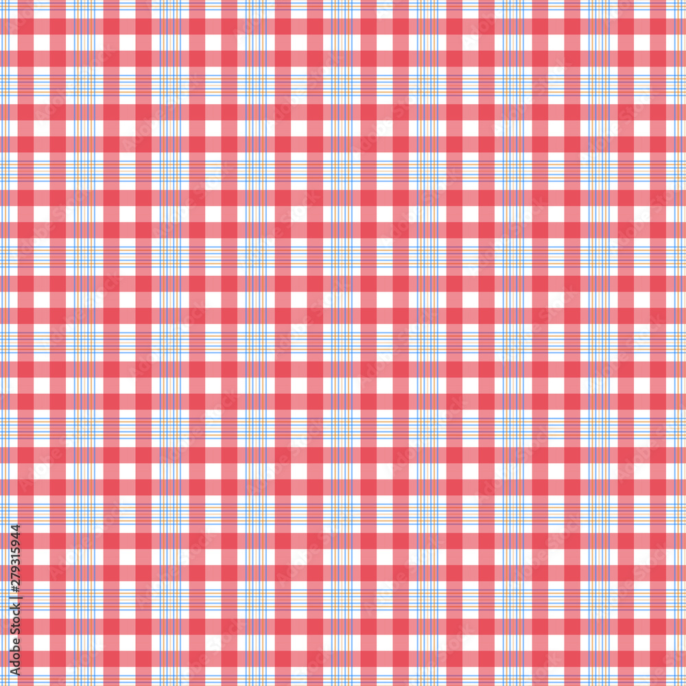 Tartan Pattern in Red and White . Texture for plaid, tablecloths, clothes, shirts, dresses, paper, bedding, blankets, quilts and other textile products. Vector illustration EPS 10 Tartan Pattern in Red and White . Texture for plaid, tablecloths, clothes, shirts, dresses, paper, bedding, blankets, quilts and other textile products. Vector illustration EPS 10