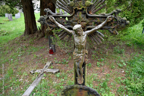 friedhof in obergrund, tschechien photo