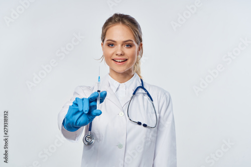 young doctor with stethoscope