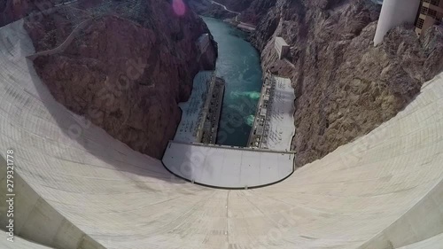 Wandering around hoover dam on lake mead in nevada and arizona