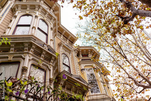 Old victorian house of San Francisco, Hayes Valley district.
