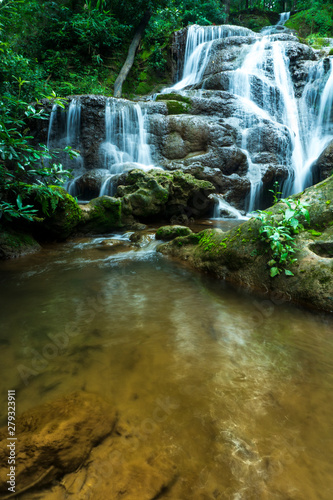Waterfalls in the rainy season  wetness in the rainy season