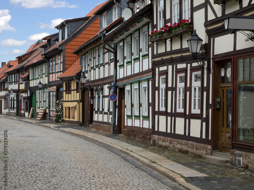 Altstadtäuser in Quedlinburg, Harz