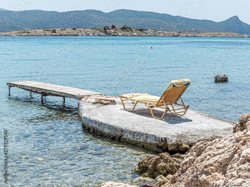 Lonely sunbed