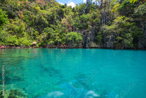 Tropical sea at sunny day in Coron, Philippines