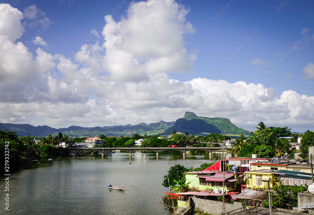 Fototapeta premium River scenery in Mahebourg, Mauritius