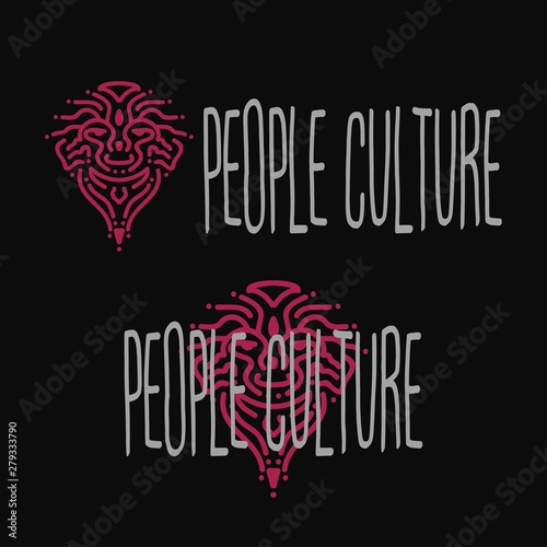 People Culture or Tradition or Traditional Logo Design Vector