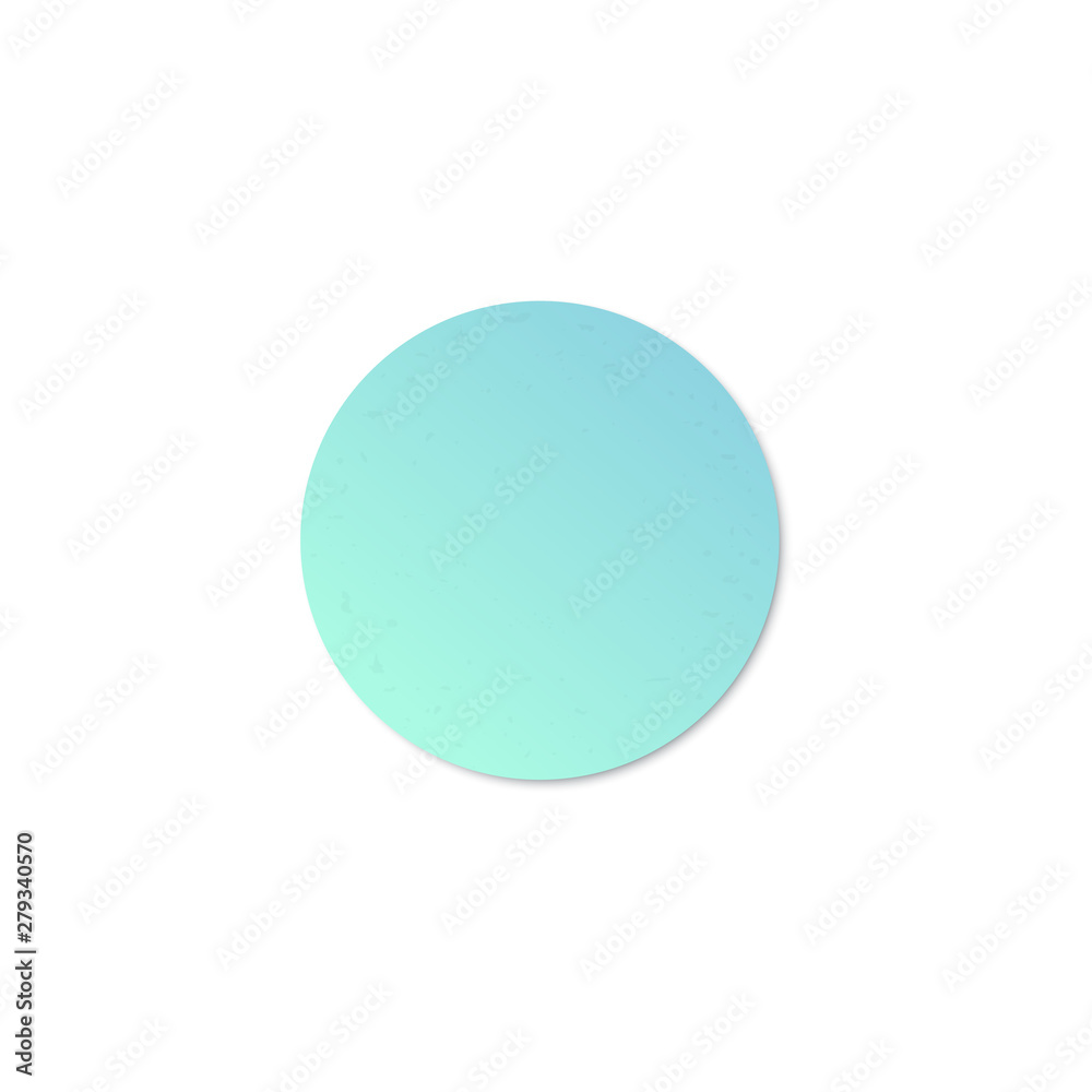 Blue round paper sticker Blue round paper sticker
