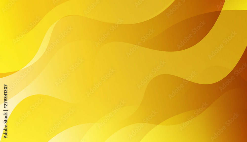 Abstract Background With Dynamic Wave Effect. Design For Cover Page, Poster, Banner Of Websites. Vector Illustration with Gold Color Gradient. Abstract Background With Dynamic Wave Effect. Design For Cover Page, Poster, Banner Of Websites. Vector Illustration with Gold Color Gradient.