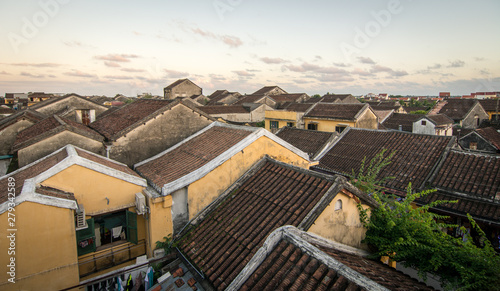 Old buildings in Hoi An ancient town, Vietnam