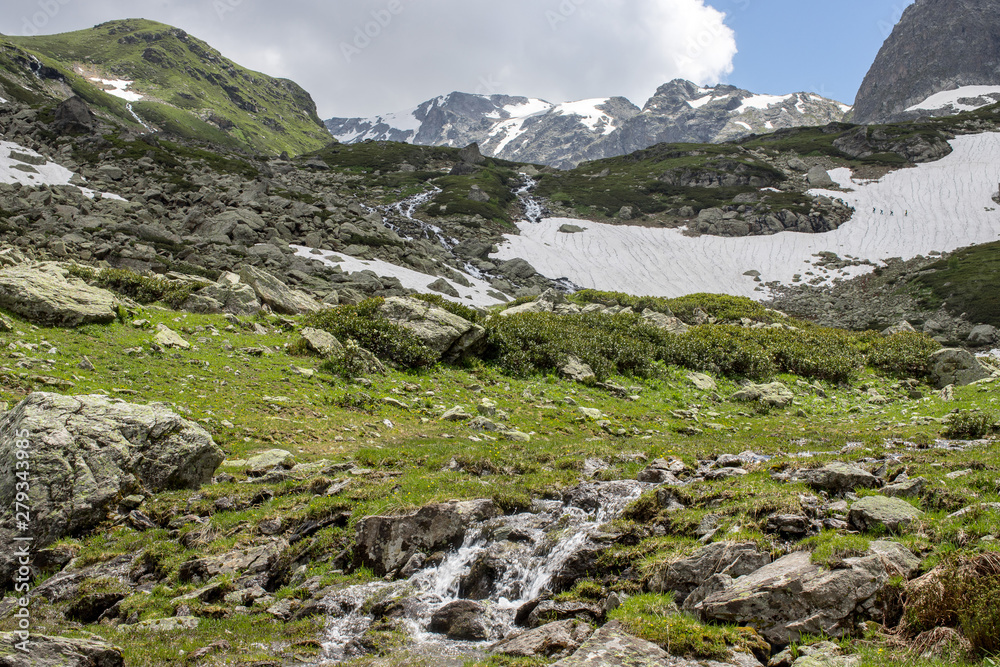 the Caucasus mountains Arkhyz in Sunny day