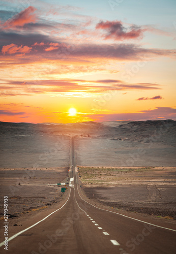 Panamericana in Nazca, Peru photo