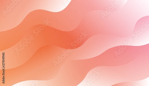 Wave Modern Background. For Business Presentation Wallpaper, Flyer, Cover. Vector Illustration with Color Gradient.
