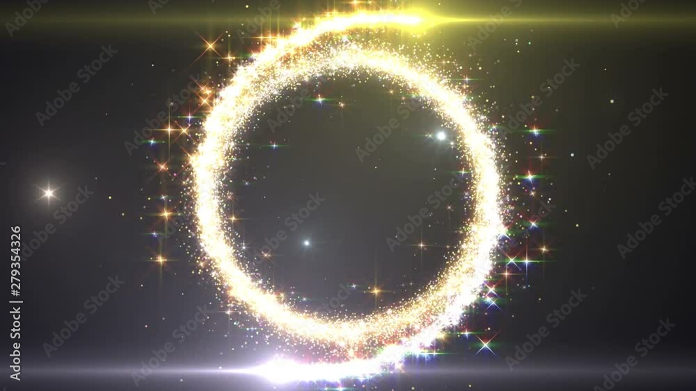 Opening Glitter Sparkling Particles intro