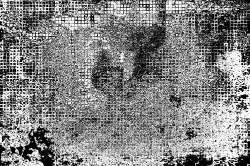 Dirty grunge background. The monochrome texture is old. Vintage worn pattern. The surface is covered with scratches.