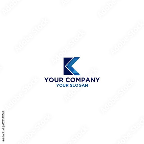 Free Download K Abstract Logo Design Vector - GFXLoad