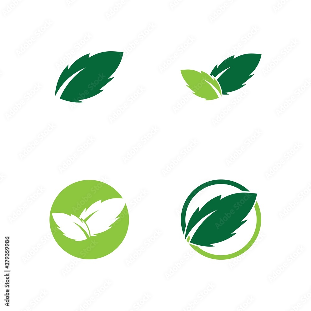 Logos of green leaf ecology nature element vector icon Logos of green leaf ecology nature element vector icon