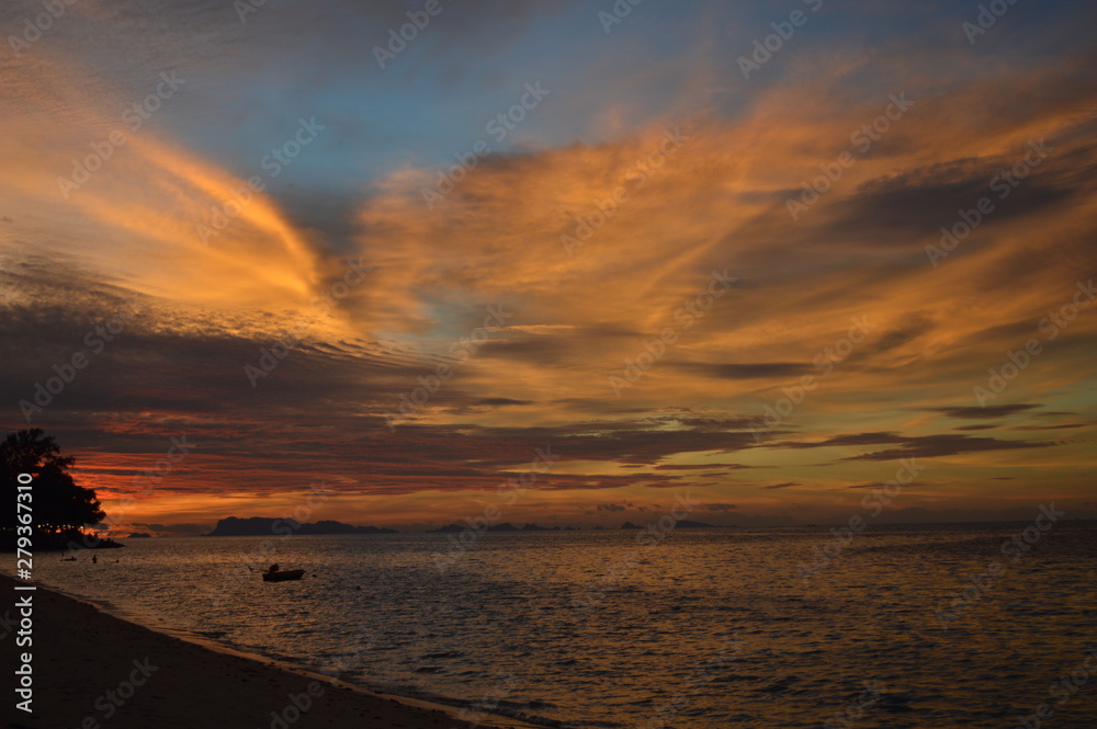 Beautiful Sunset over Koh Samui