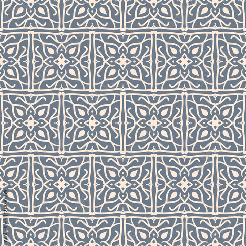Seamless pattern of decorative tiles
