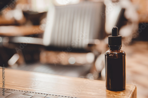 Fotografija Oil care beard of man background barbershop