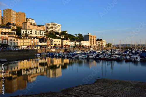 Evening View of Torquay Harbour and Victoria Parade