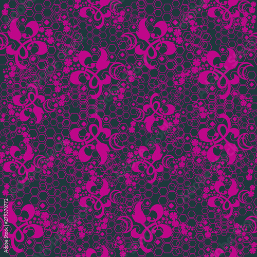 Seamless floral ornament. Background
