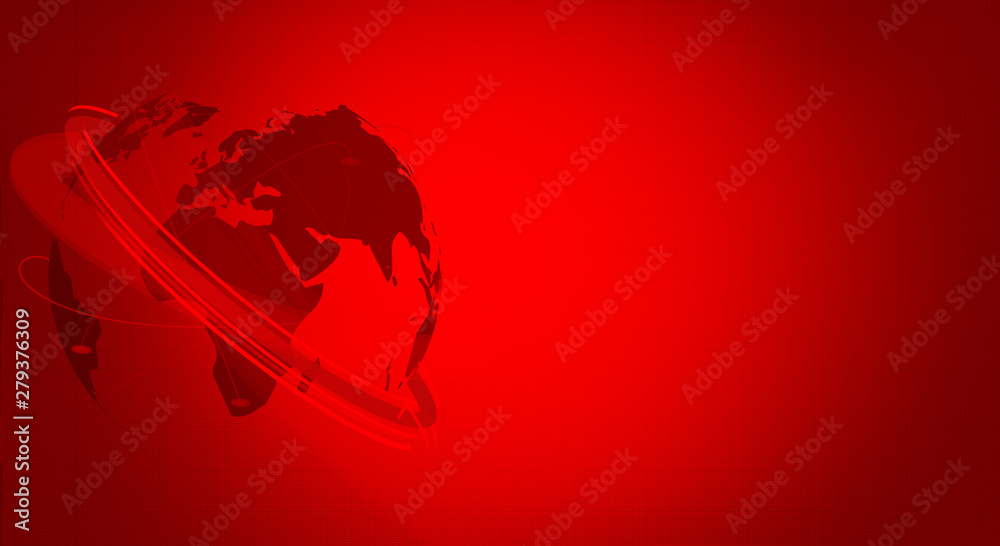 Với phong cách thông báo tin tức đầy cá tính, nền đỏ cùng đồ hình quả địa cầu sẽ khiến bạn trở nên nổi bật và thu hút ngay từ lần đầu tiên. Hãy cùng chiêm ngưỡng và trải nghiệm sự khác biệt của hình ảnh này.