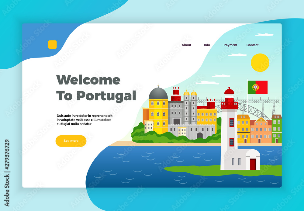 Explore Portugal Page Design