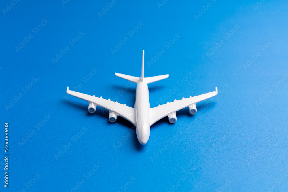 Airplane model for online ticket and tourism concept Airplane model for online ticket and tourism concept