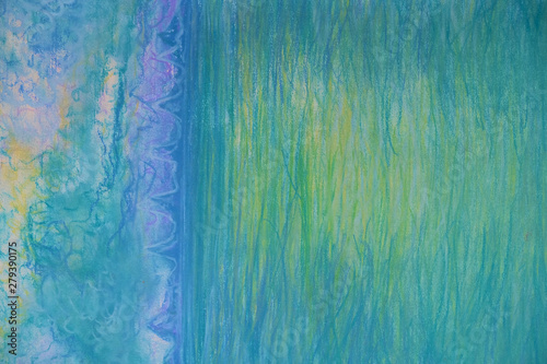 Author's original texture with pastels painted by the artist
