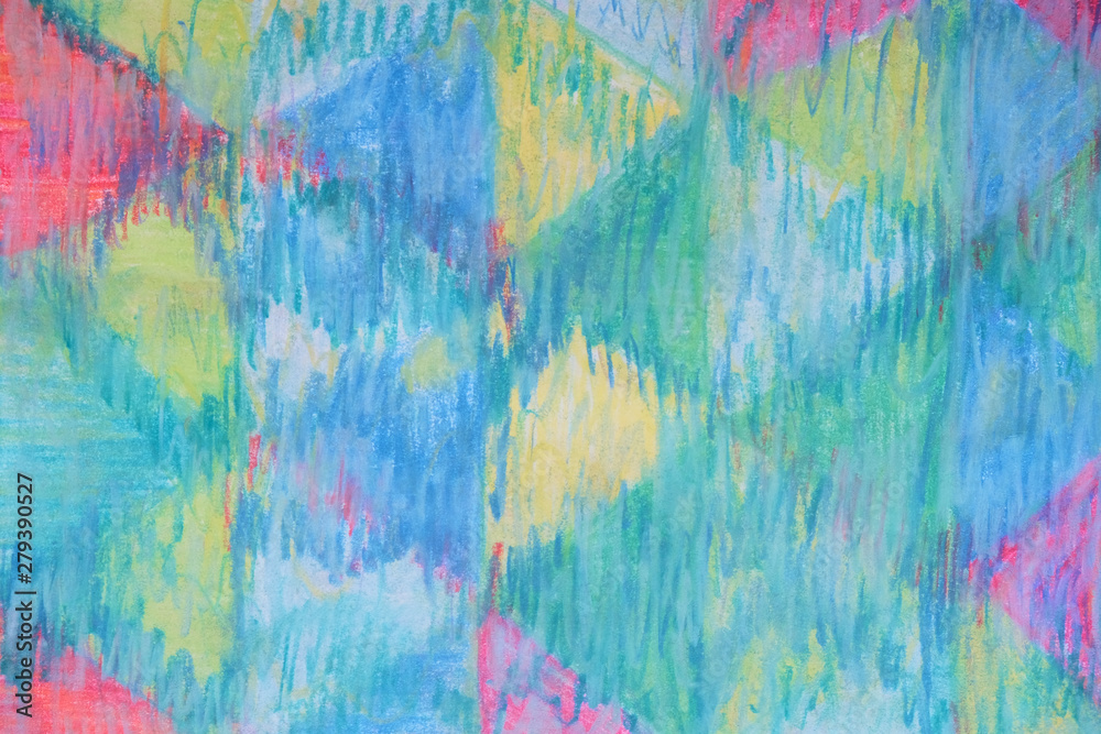Author's original texture with pastels painted by the artist