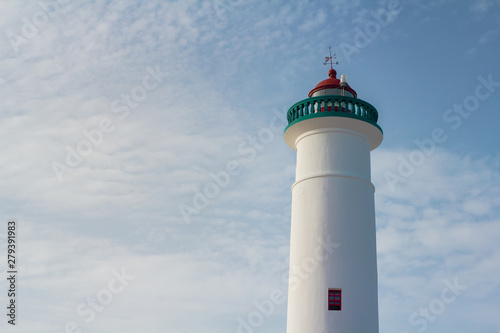 COZUMEL, Mexico: Faro Celarain, lighthouse and blue, cloudy sky