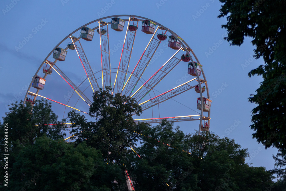 Fototapeta premium Schützenfest in Biberach mit großem Festplatz