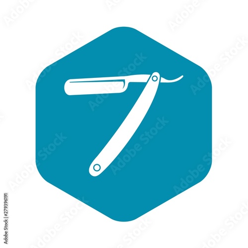Razor blade icon. Simple illustration of razor blade vector icon for web