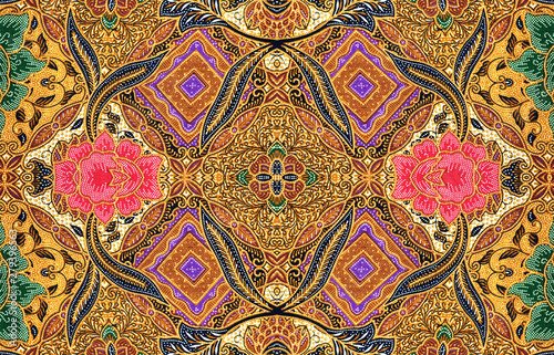 Obraz na płótnie Pattern for traditional clothes malaysia include batik