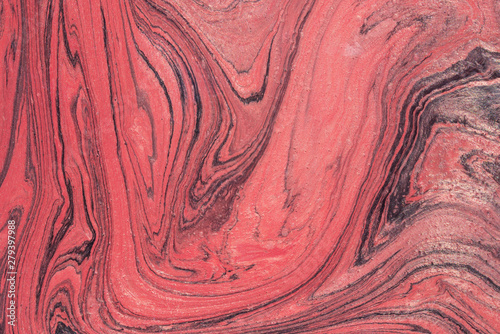 red painted marble texture background