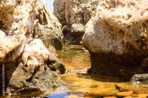 Small river between stones