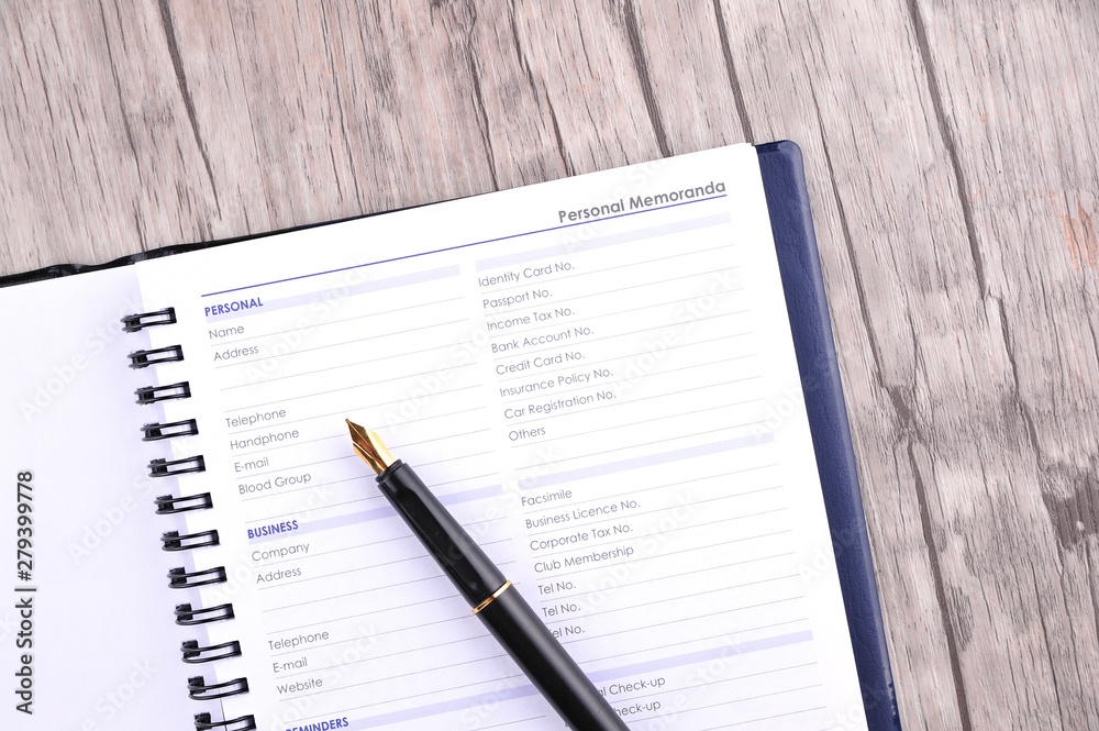 Personal information to be fill in - many uses for business Personal information to be fill in - many uses for business
