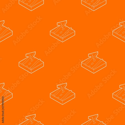 Navigation pattern vector orange for any web design best