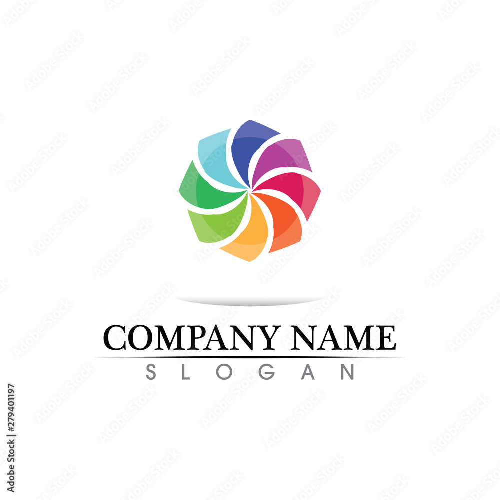 Business Finance professional logo template vector icon