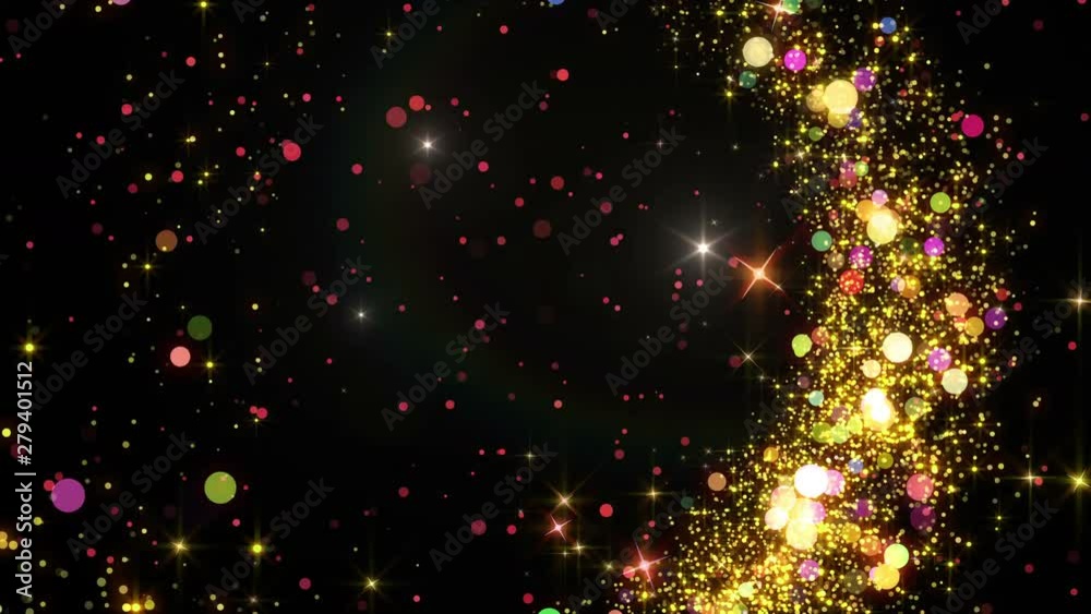 Opening Glitter Sparkling Particles intro