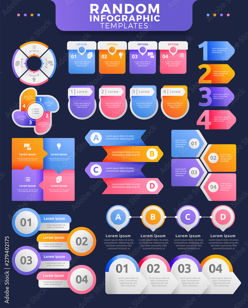 Random Infographic Templates. Colorful Infographic templates. Timeline Infographic Random Infographic Templates. Colorful Infographic templates. Timeline Infographic