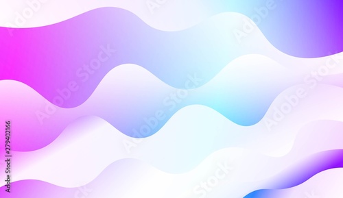 Fototapeta Naklejka Na Ścianę i Meble -  Blurred Decorative Design In Modern Style With Wave, Curve Lines. For Elegant Pattern Cover Book. Vector Illustration with Color Gradient.