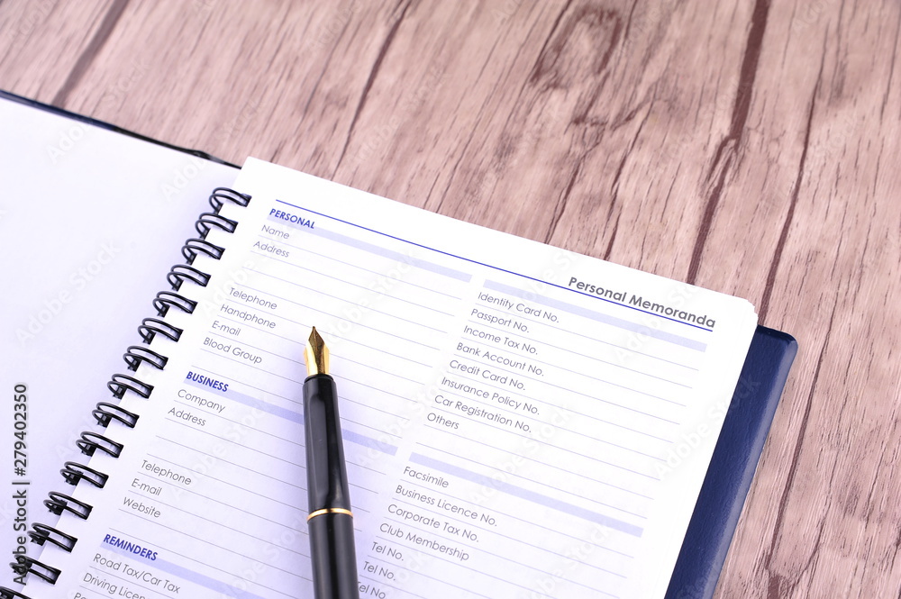 Personal information to be fill in - many uses for business Personal information to be fill in - many uses for business