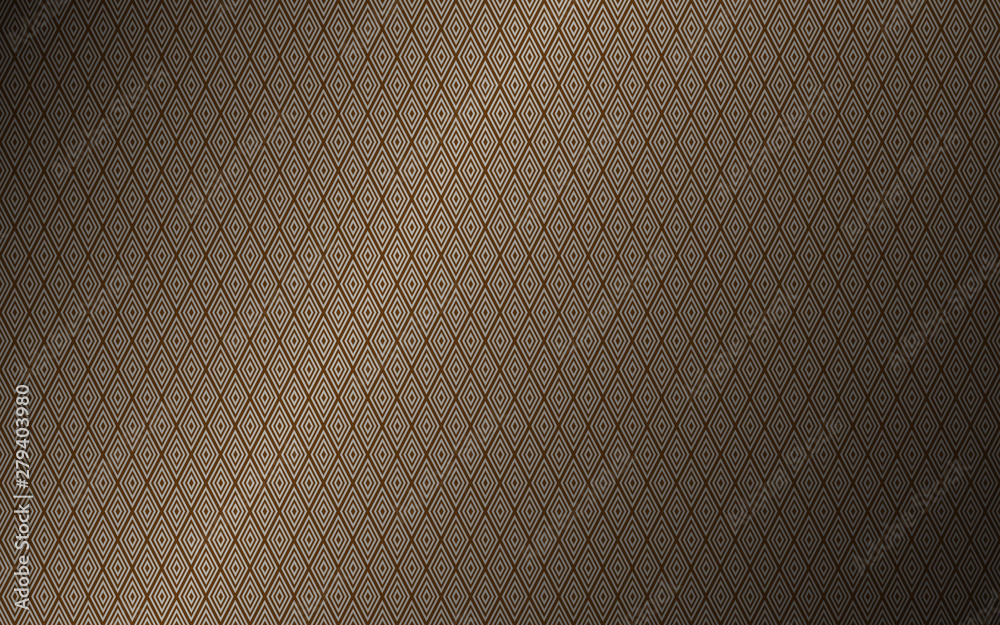 Fototapeta premium Luxurious vintage seamless pattern, brown abstract luxury background, vector illustration composed of rhombuses
